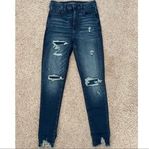 American Eagle Distressed Skinny Jeans w Stretch Size 6
